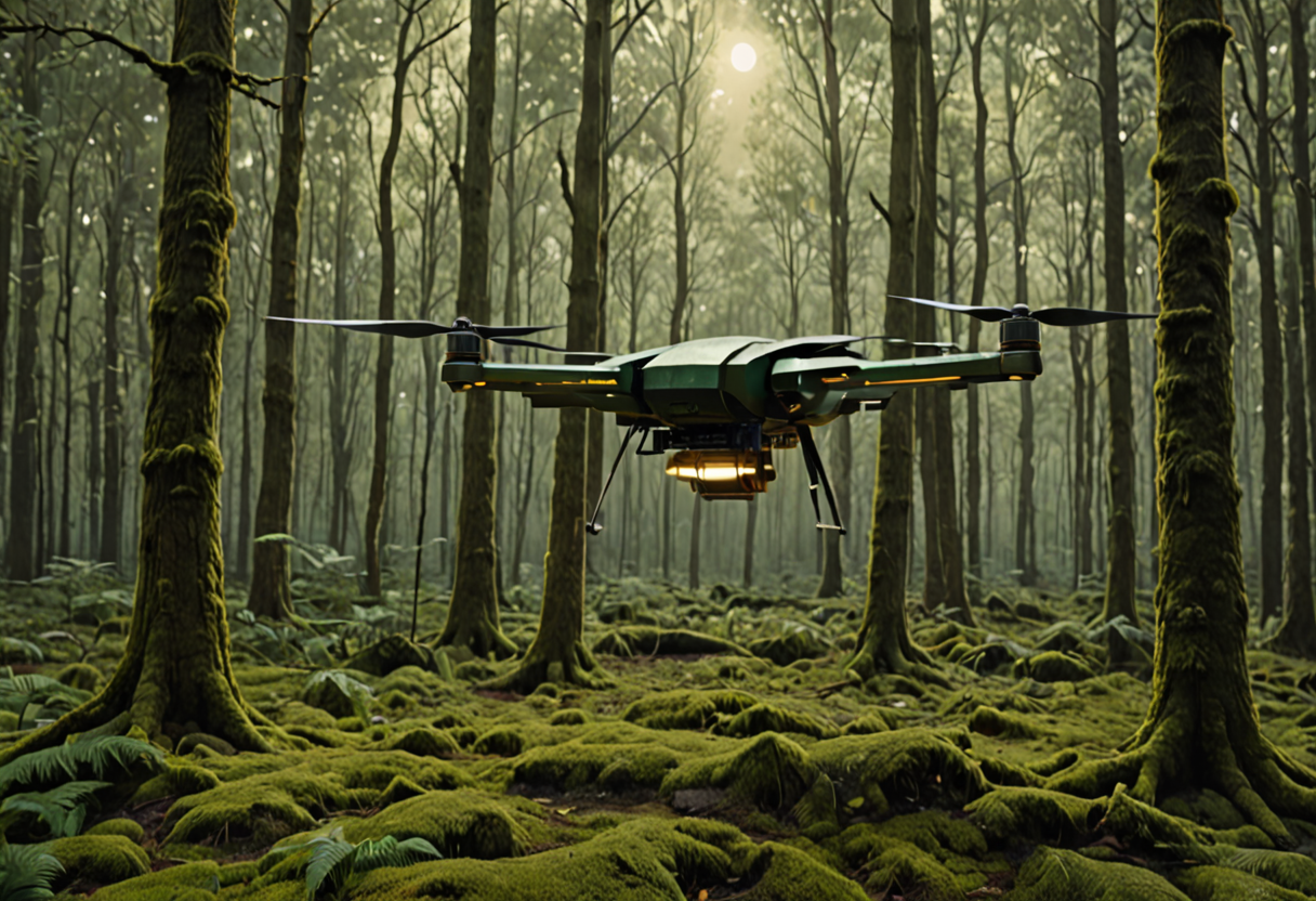Au cœur du souffle des forêts : orchestrer des drones biodégradables pour la restauration écologique