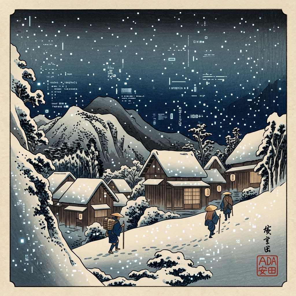 ADA X Hiroshige - Neige de Silicium