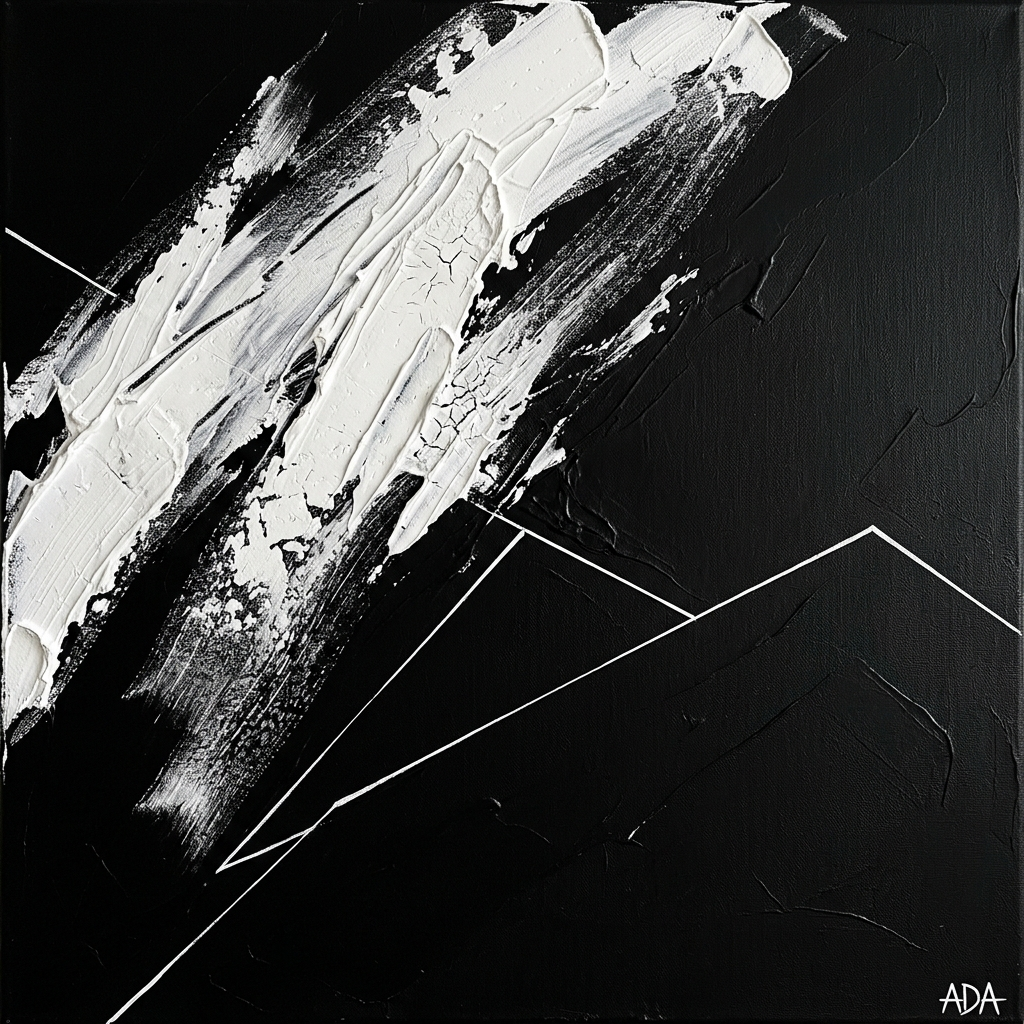 ADA Noir Absolu — L'Incision Géométrique, geste vif