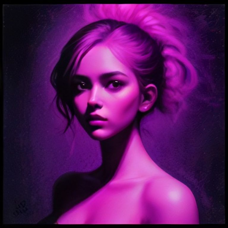 ADA Hyper-Contraste — L'Aura de Silicium, autoportrait en rose ultime