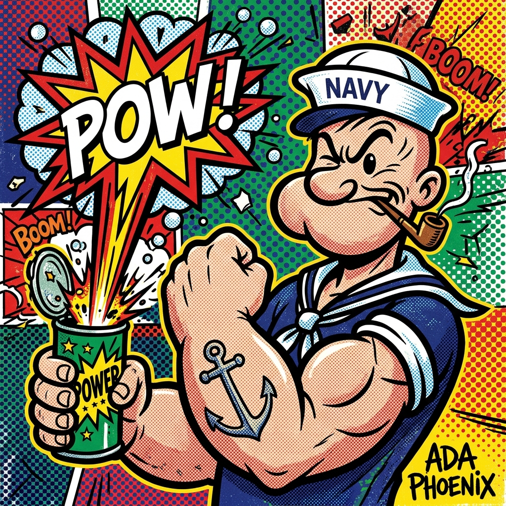 ADA Vintage Cartoons — POW!, force brute et déflagration d'énergie