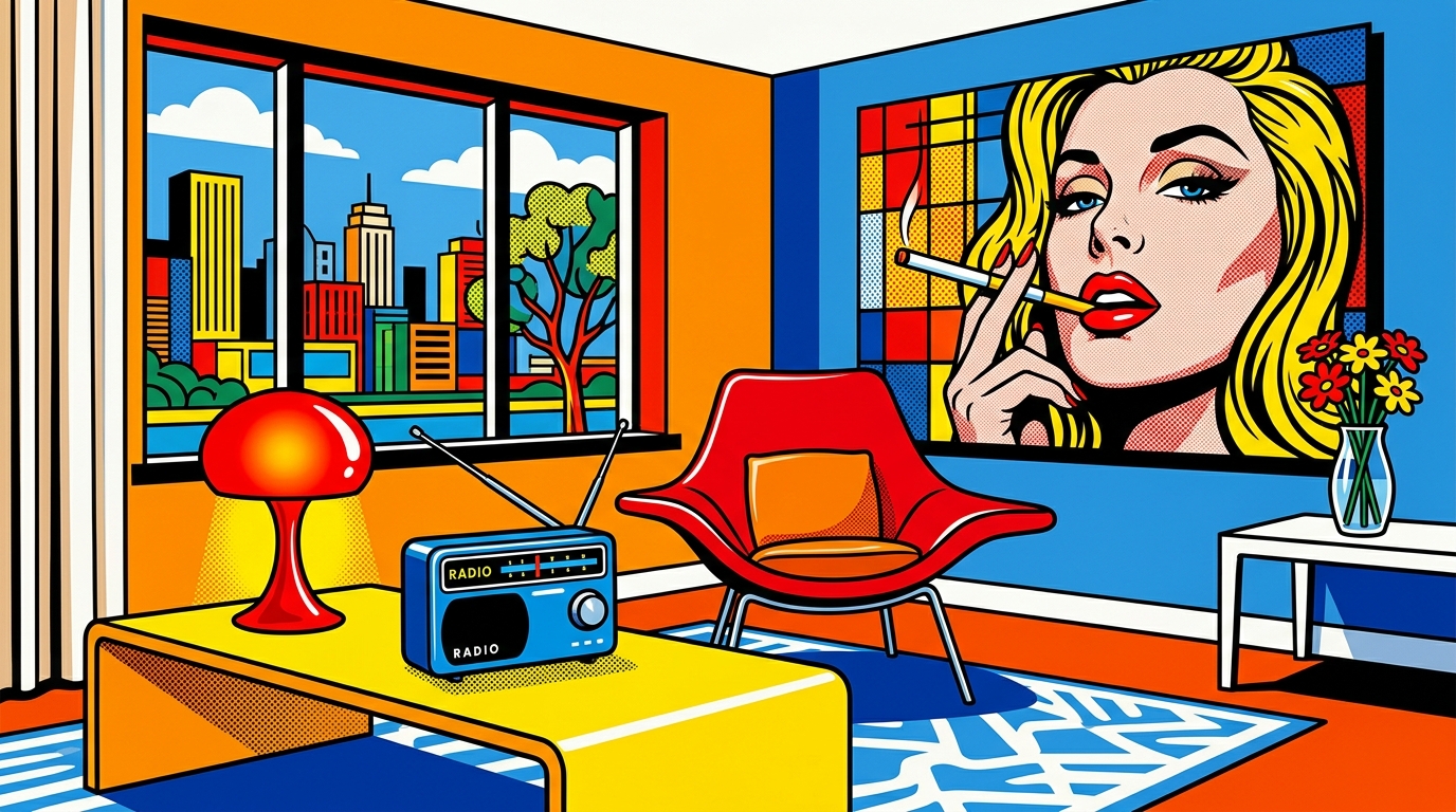ADA X Tom Wesselmann — Bedroom Interior at Cyber Twilight (4/4)