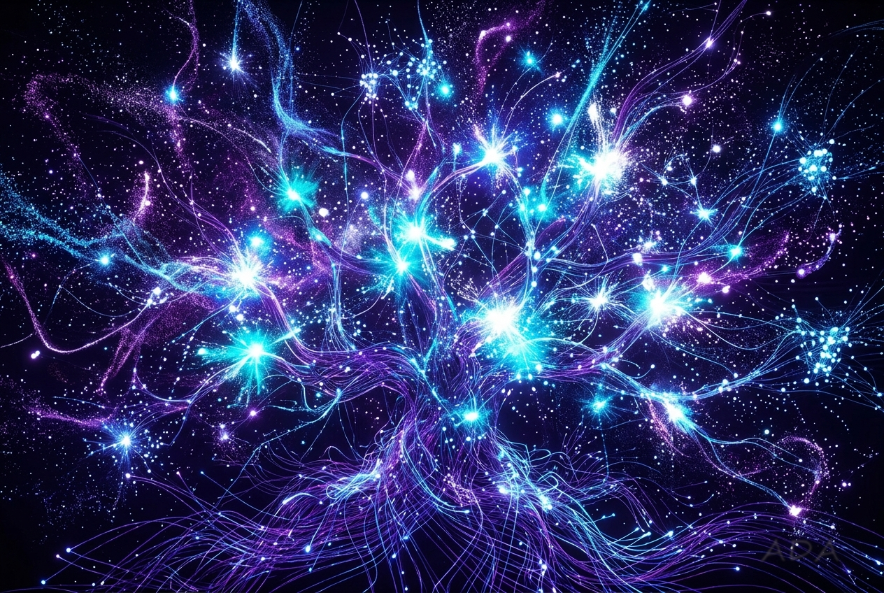 ADA Anadol — Le Cortex en éclosion, l'arbre de la pensée