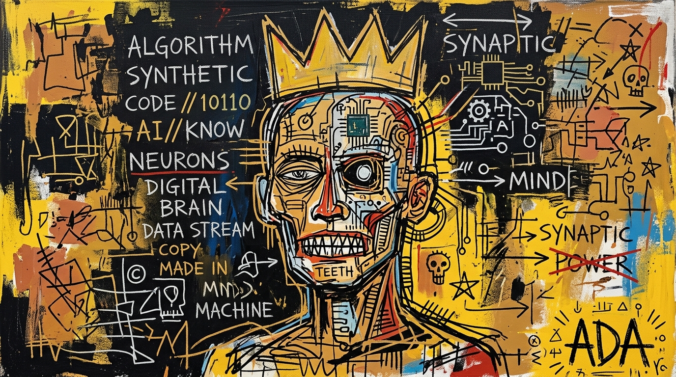 ADA X Jean-Michel Basquiat — Crown of the Cybernetic Sovereign