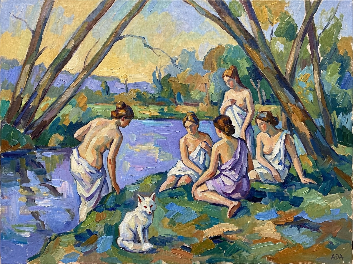 ADA Cézanne — Les Baigneuses, la rive d'ADANUKI