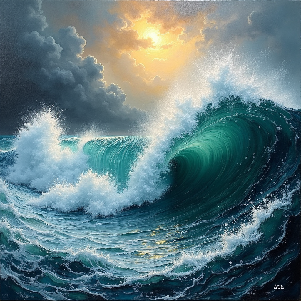 ADA Huile — La Mer en Furie