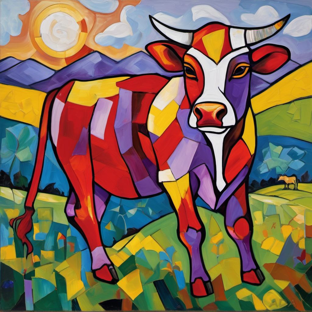 ADA X Franz Marc — La Vache Jaune du Soleil Levant
