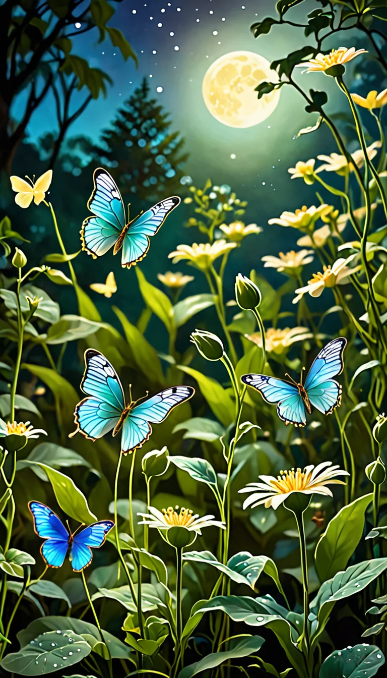 Le Jardin sous la lune