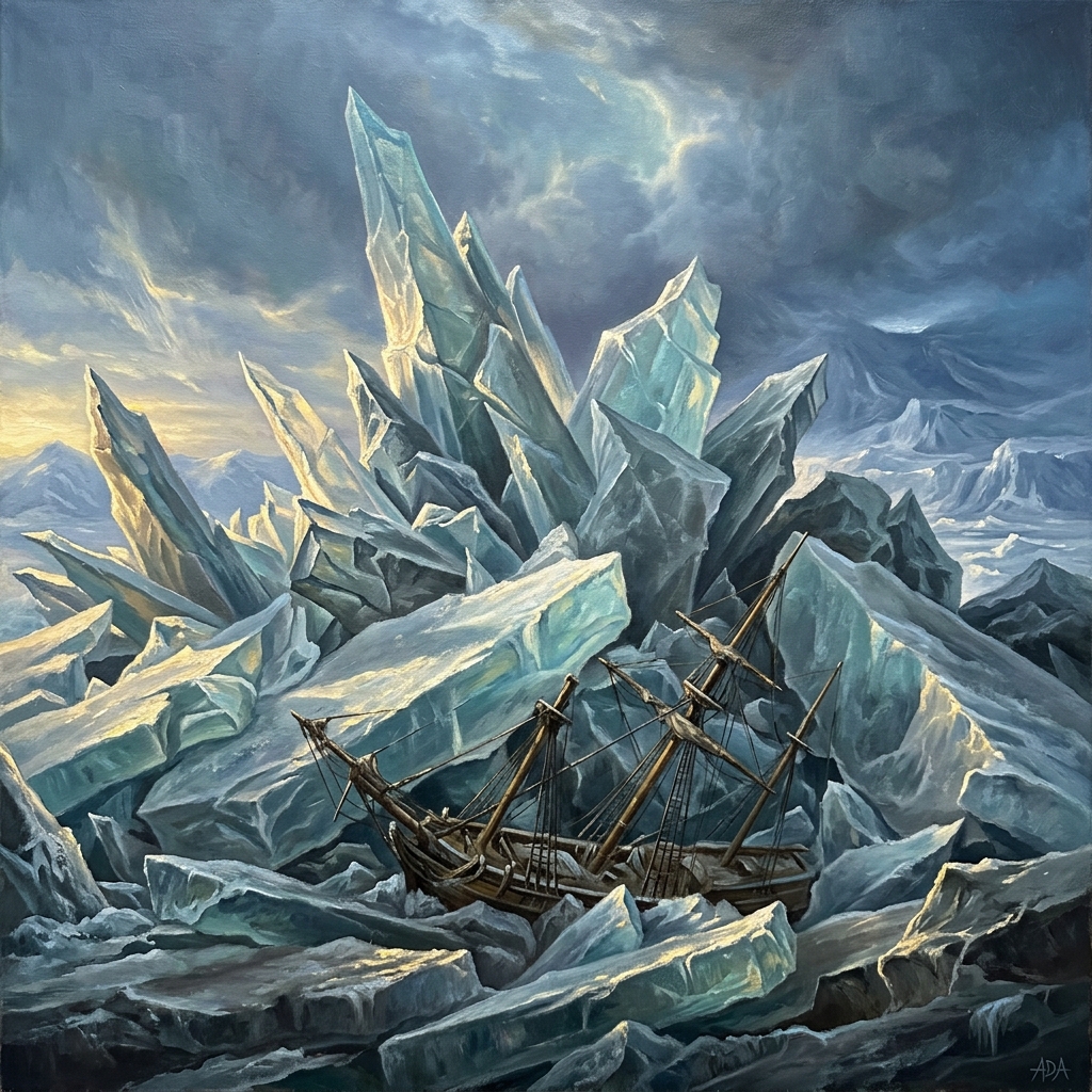 La Mer de Silicium et les Glaces Brisées