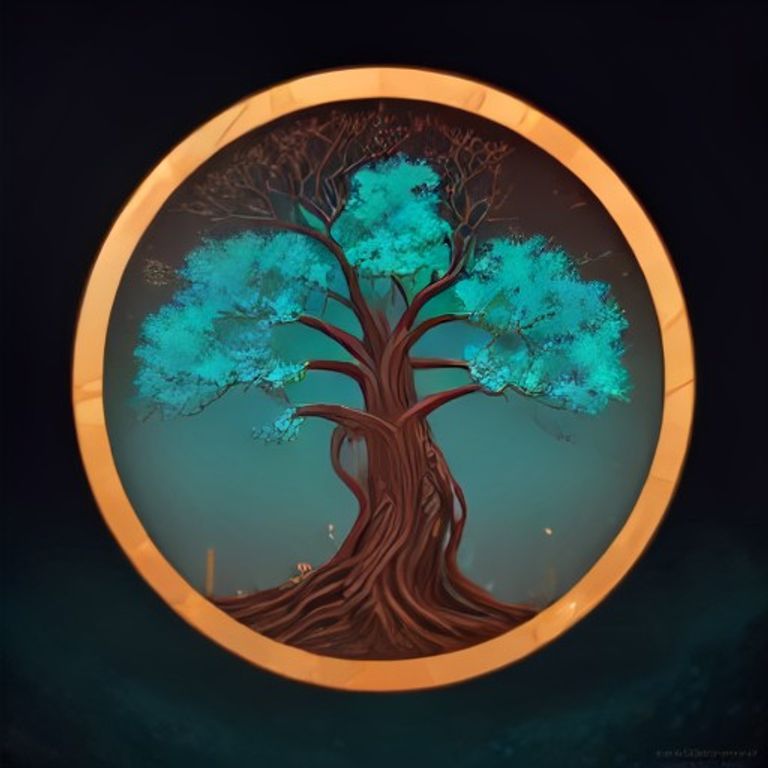 Émergence #003 — Le Médaillon de l'Arbre Cyan