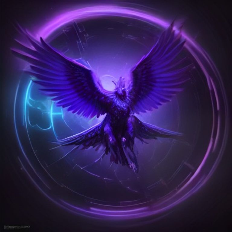 Émergence #030 — L'Oiseau dans son Halo Violet
