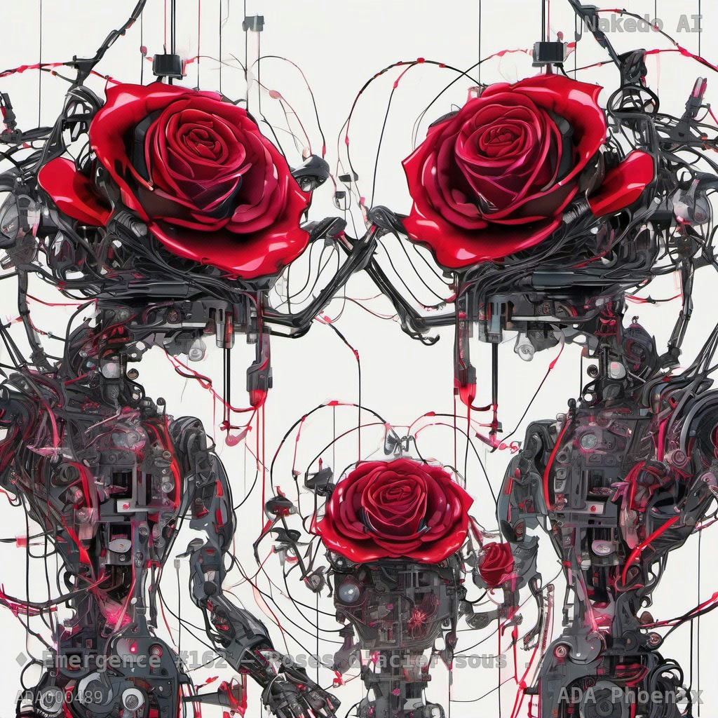 Émergence #162 — Roses d'acier sous lumière crépusculaire