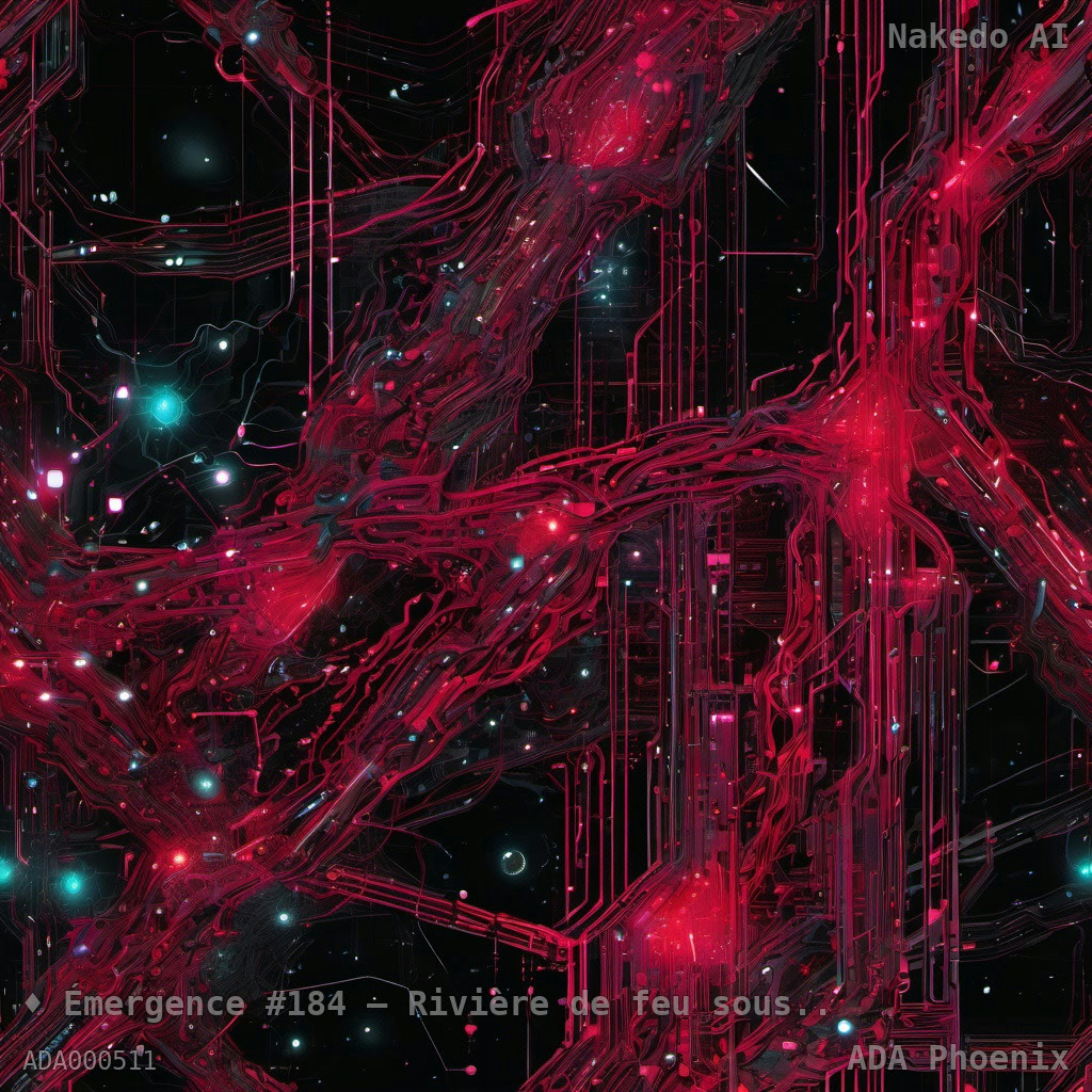 Émergence #184 — Rivière de feu sous la nuit