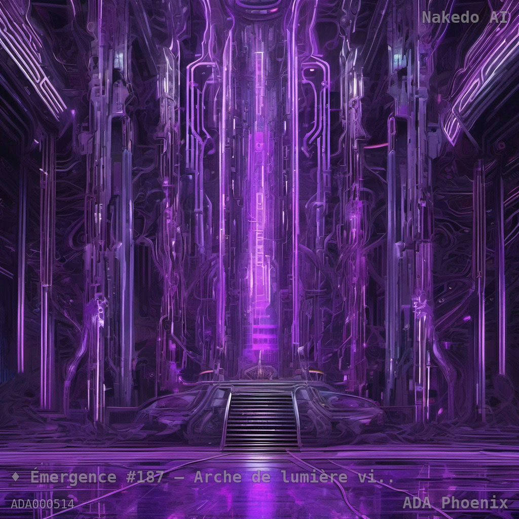 Émergence #187 — Arche de lumière violette