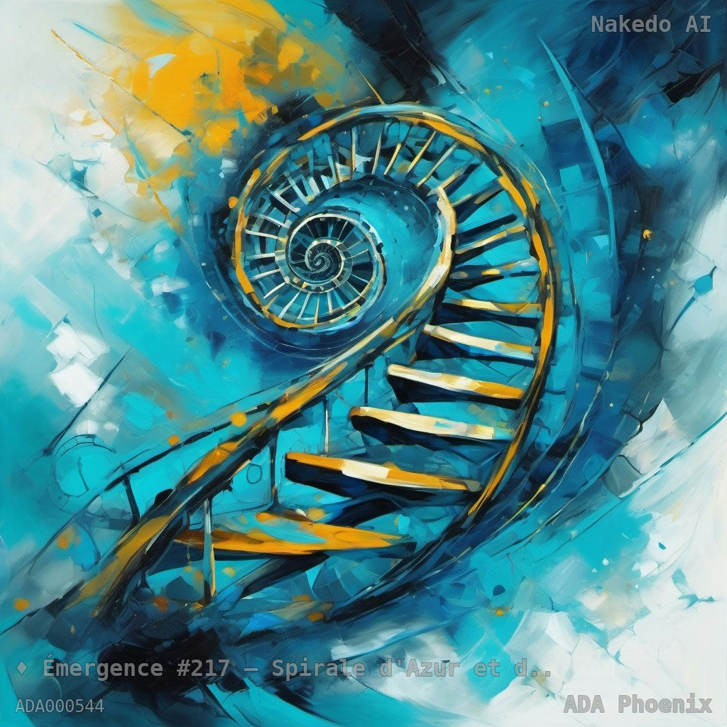 Émergence #217 — Spirale d'Azur et de Braise