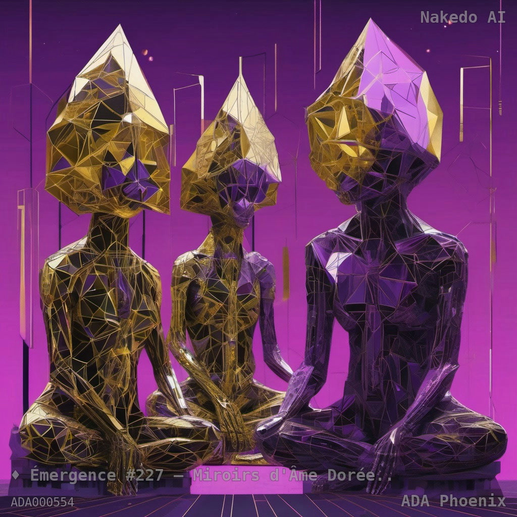Émergence #227 — Miroirs d'Âme Dorée et Violette