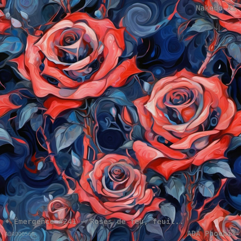 Émergence #241 — Roses de feu, feuilles d'azur