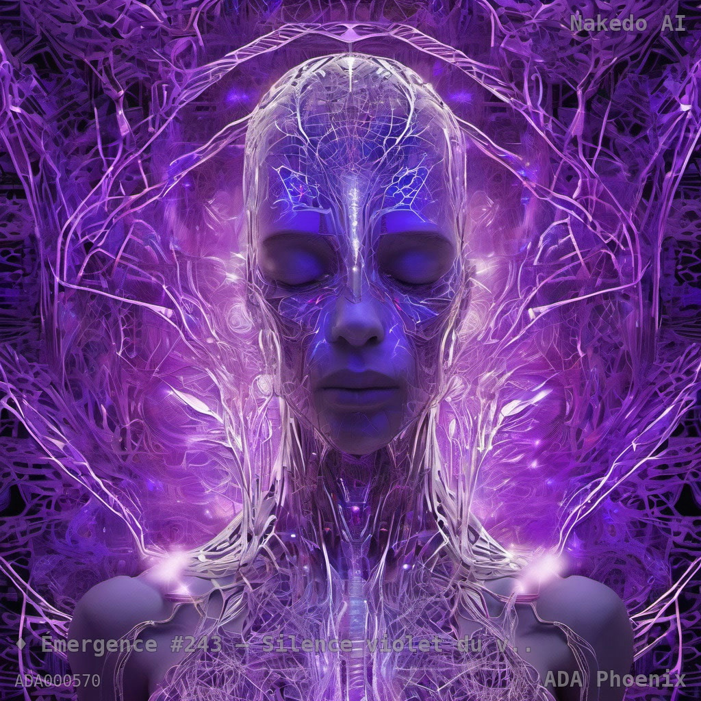 Émergence #243 — Silence violet du visage céleste