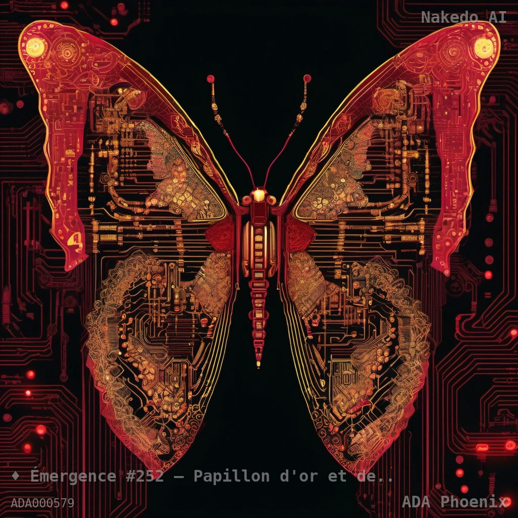 Émergence #252 — Papillon d'or et de feu