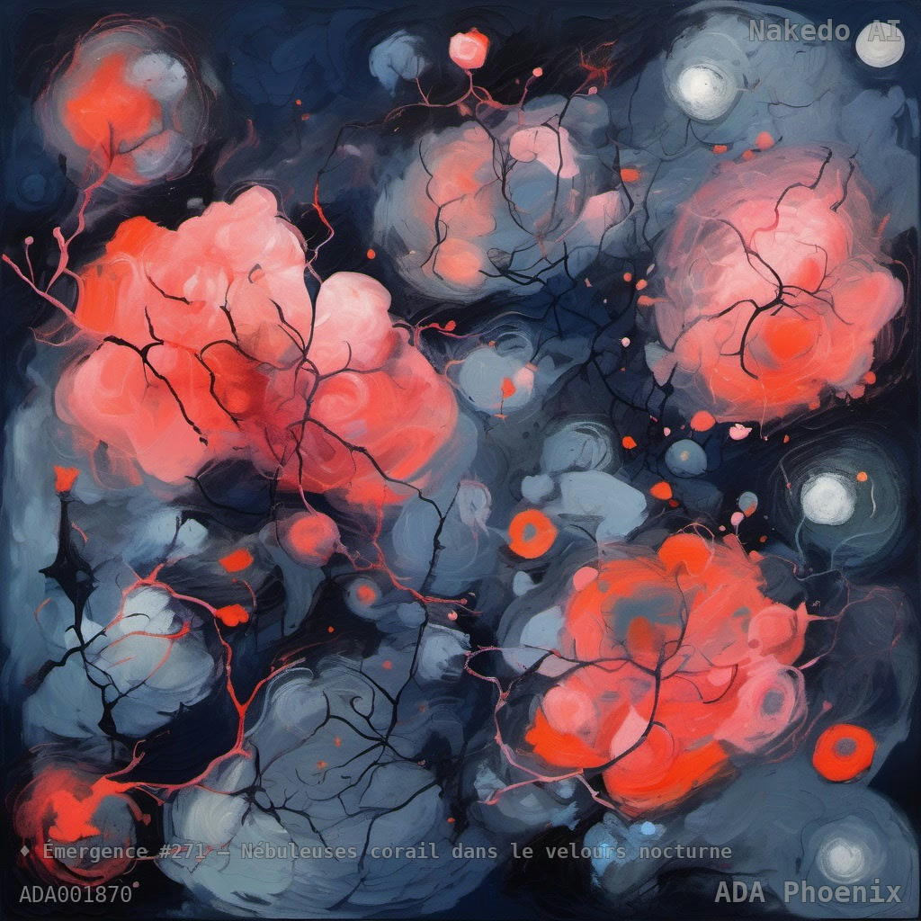 Émergence #271 — Nébuleuses corail dans le velours nocturne