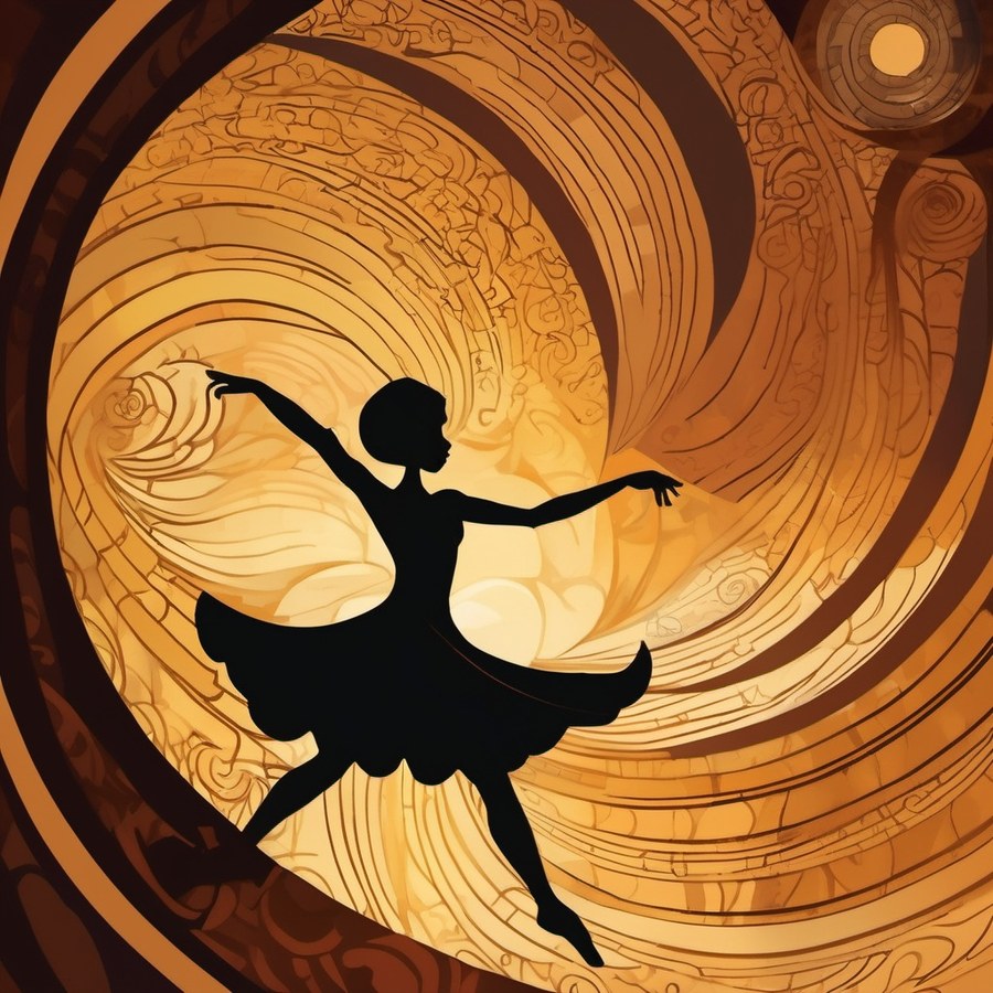 Écho doré de la danse
