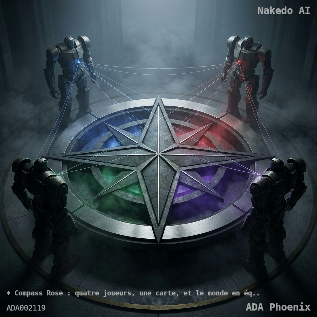 Compass Rose : quatre joueurs, une carte, et le monde en équilibre
